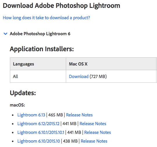 Adobe Lightroom 6 Download Link